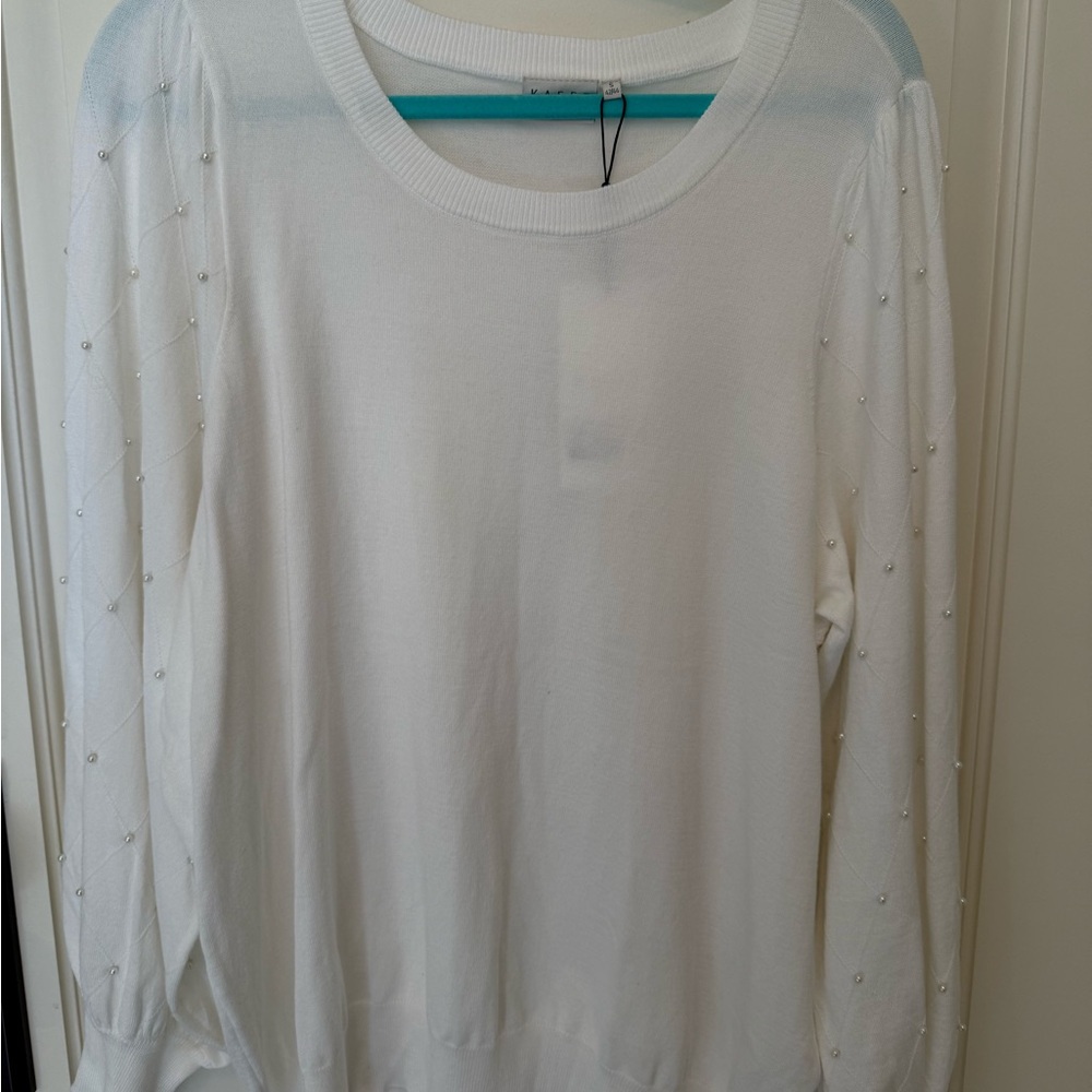 Kaffe Long sleeve beaded sweater US 14